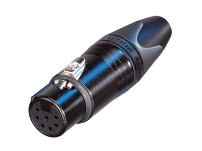 Neutrik NC7FXX-B Female XLR kabeldeel 7p zwart