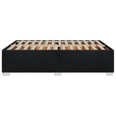 Bedframe zonder matras stof zwart 140x190 cm