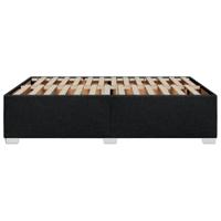 Bedframe zonder matras stof zwart 140x190 cm - thumbnail