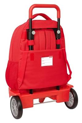 Schoolrugzak met Wielen Atlético Madrid Rood 33 x 45 x 22 cm