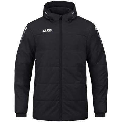 JAKO 7103 Coachvest Team Met Kap - Zwart - S JAKO 7103 Coachvest Team Met Kap - Zwart - S