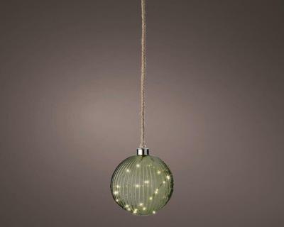 Micro LED bal binnen dia14cm green/warm white - Lumineo