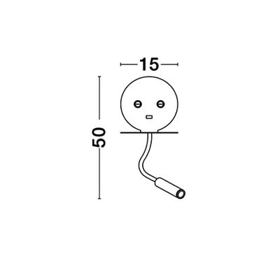 Lyora BedlampjeEclip zwart met usb - 9173282