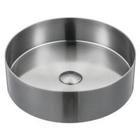 Waskom Sapho Aurum Rond 38 x 11 cm Mat RVS - thumbnail