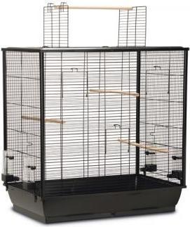 Vogelkooi open mtl 70x40x80cm zwart