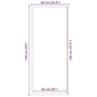 Deurmat 60x150 cm blauw - thumbnail