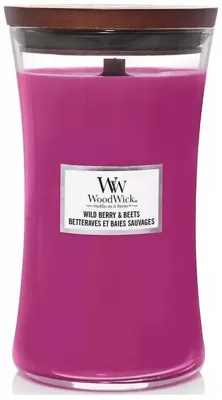 WoodWick wild berry & beets large candle