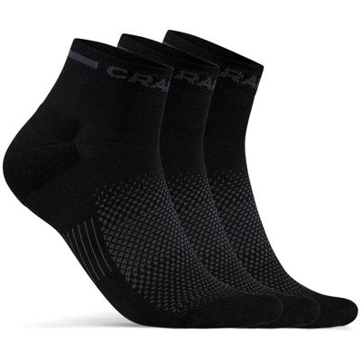 Craft 1910637 Core Dry Mid Sock 3-Pack - Black - 34/36 Craft 1910637 Core Dry Mid Sock 3-Pack - Black - 34/36