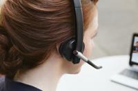 Logitech H820e wireless mono-headset zwart - thumbnail