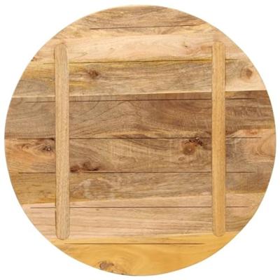 Tafelblad rond 70x3,8 cm massief ruw mangohout