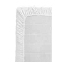 Topper hoeslaken - katoen - wit - 180x200 cm - thumbnail