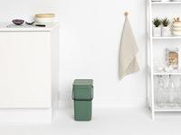 Brabantia Sort & Go afvalemmer 16 liter dark grey - thumbnail