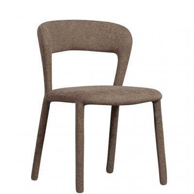 WOOOD Eetkamerstoel 'Noble' Geweven, kleur Taupe WOOOD Eetkamerstoel 'Noble' Geweven, kleur Taupe