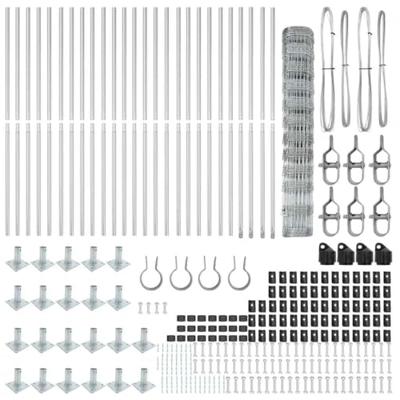 Weidehekwerk Zilver 50 x 1.2 m Gegalvaniseerd staal