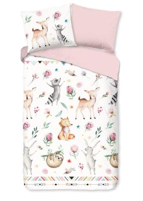 Good Morning Kinderdekbedovertrek "dieren" - Multi - (140x200/220 cm) - Katoen