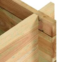 Plantenbak 40 cm geïmpregneerd grenenhout - thumbnail