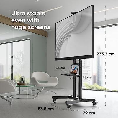 ONKRON TS1891-B Mobiele kantelbare standaard voor tv's van 50“- 90”, max. 100 kg, zwart