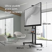 ONKRON TS1891-B Mobiele kantelbare standaard voor tv's van 50“- 90”, max. 100 kg, zwart - thumbnail