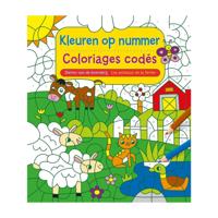 Deltas Dieren van de boerderij kleuren op nr - thumbnail