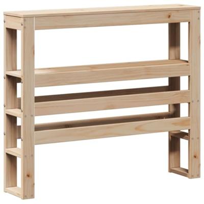 Seniorenbed met hoofdbord massief grenenhout 90x200 cm