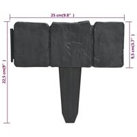 VidaXL Gazonranden 41 st steen-look 10 m kunststof - thumbnail