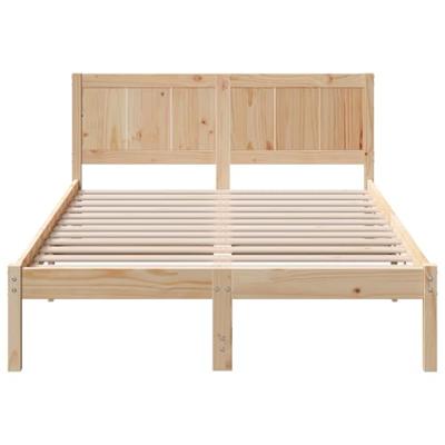 Bedframe Bruin 140 x 190 cm Massief grenenhout Bedframe Bruin 140 x 190 cm Massief grenenhout