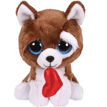 Ty Beanie Buddy Smootches Heart Dog 24cm