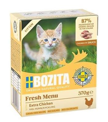 Bozita Kitten kip stukjes in saus natvoer kat 6 x 370 g