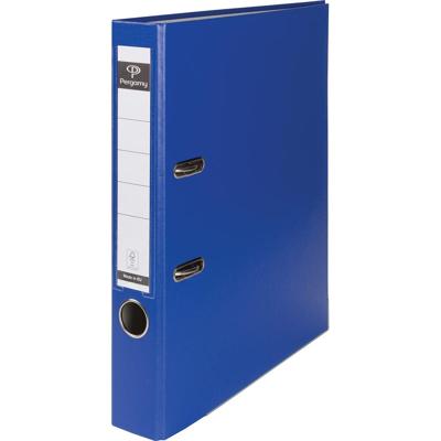Pergamy ordner, voor ft A4, uit PP en papier, met beschermrand, rug van 5 cm, blauw Pergamy ordner, voor ft A4, uit PP en papier, met beschermrand, rug van 5 cm, blauw