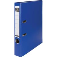 Pergamy ordner, voor ft A4, uit PP en papier, met beschermrand, rug van 5 cm, blauw - thumbnail