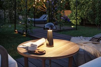 Paulmann 76994 Onzo LED-tafellamp voor buiten 2.6 W Warmwit Zwart