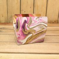 Bonbon doosjes - Chocolade doosje - Wave pink LAAG - 12 stuks - thumbnail