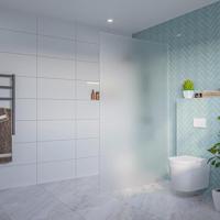 Fortifura Galeria Inloopdouche - mat glas - 120x200cm - 8mm - nano - blind inbouw profiel SW797928 SW1102415 - thumbnail