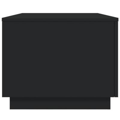 Salontafel met LED-verlichting 90x50x40 cm zwart