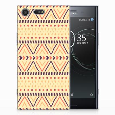 Sony Xperia XZ Premium TPU bumper Aztec Yellow