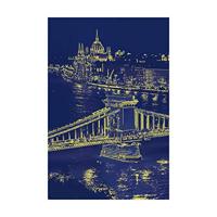 DinoToys Dino puzzel - glow in the dark kasteel in praag - 1000 stukjes - thumbnail