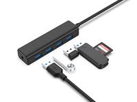 Conceptronic C4PUSB3 USB 3.2 Gen 1-hub 4 poorten Zwart - thumbnail