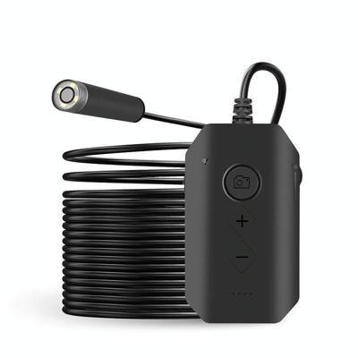 Y17 5MP 12mm Dual-lens HD Autofocus WiFi Industrial Digital Endoscope Zoomable Snake Camera Cable Length:1m Hard Cable(Black)