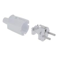 AS Schwabe 62221 Stekker met randaarde PVC 230 V Wit IP20 - thumbnail