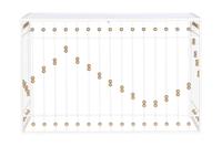 Wandtafel Home ESPRIT Wit Gouden Spiegel 120 x 40 x 80 cm - thumbnail