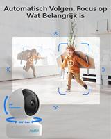 Reolink 4MP Pan Tilt Indoor WiFi-beveiligingscamera, 2,4 GHz/5 GHz WiFi IP-camera, bidirectionele audio, bewegingsdetectie binnencamera voor baby, ouderling, huisdier, 7 dagen gratis cloud, E1 Pro - thumbnail
