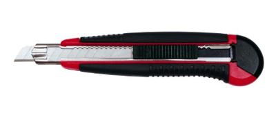 WEDO 78409 Wedo Profi-Cutter, AUTO-LOAD , 9 mm - nr. 78409 zwart/rood 1 stuk(s)