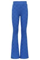 Little Flower Jaquard Flare Pants Kobalt - thumbnail