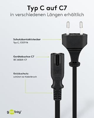 goobay Eurostekker > C7 kabel