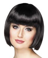 Pruik bobline cabaret zwart - thumbnail