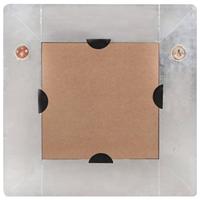 VidaXL Spiegel luchtvaartstijl 50x50 cm metaal - thumbnail