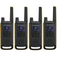 Motorola Talkabout T82 Extreme Quad Pack twee-weg radio 16 kanalen Zwart, Oranje - thumbnail