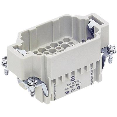 HARTING 09160423001 Pin-inzetstuk Han® DD 42 + PE Crimpen 1 stuk(s) Piece