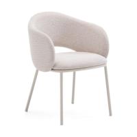 Kave Home Maina eetkamerstoel chenille Beige - thumbnail
