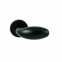 Hardbrass Voordeurknop Golf - puurzwart - thumbnail